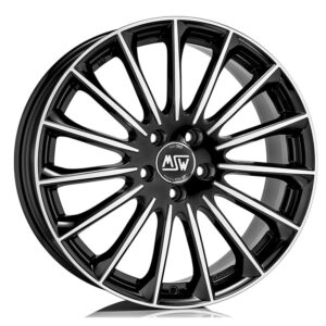 4 LLANTAS MSW 30 17 PULGADAS GLOSS BLACK FULL POLISHED