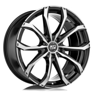 4 LLANTAS MSW 48 17 PULGADAS GLOSS BLACK FULL POLISHED