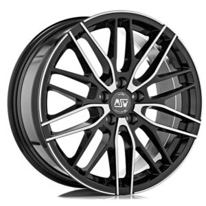 4 LLANTAS MSW 72 17 PULGADAS GLOSS BLACK FULL POLISHED