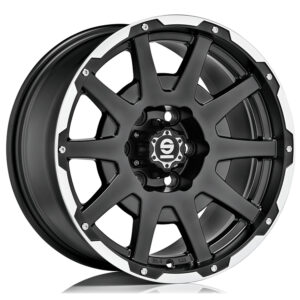 4 LLANTAS SPARCO SPARCO DAKAR 18 PULGADAS MATT BLACK LIP POLISHED+RIVETS