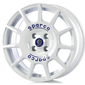 4 LLANTAS SPARCO SPARCO TERRA 15 PULGADAS WHITE BLUE LETTERING
