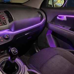 ILUMINACION AMBIENTAL KIT BASICO PERSONALIZADO TIRA LED SALPICADERO Y PUERTAS