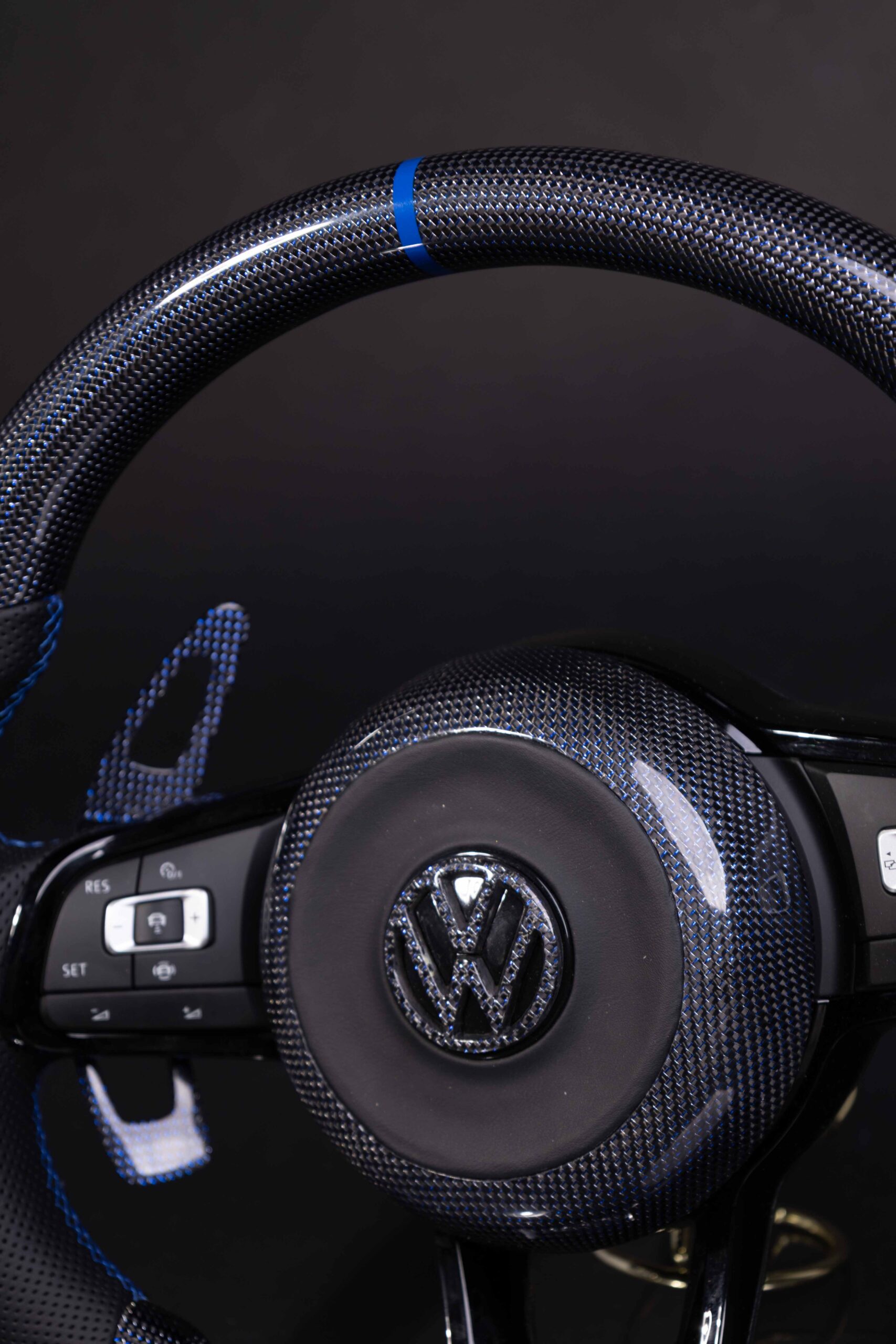 Volante Volkswagen 2008-2022 (ACABADO AZUL) - Imagen 2