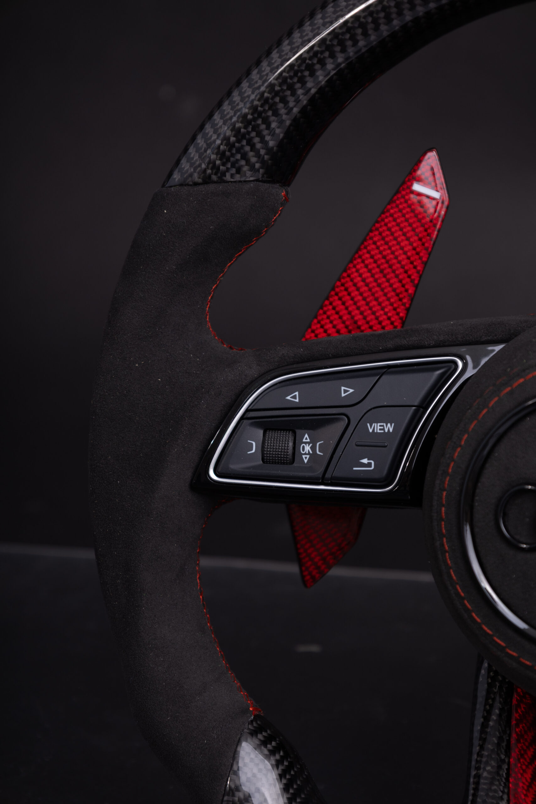 Volante Audi Fibra de Carbono Burdeos - Imagen 2