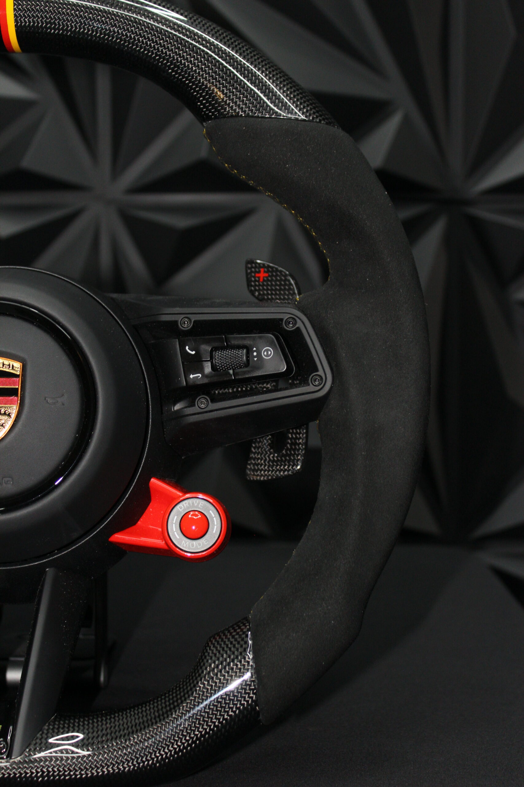 Volante PORSCHE ALCANTARA+CARBONO+CALEFACCION - Imagen 2