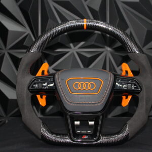 Volante AUDI CARBONO+NARANJA+ALCANTARA
