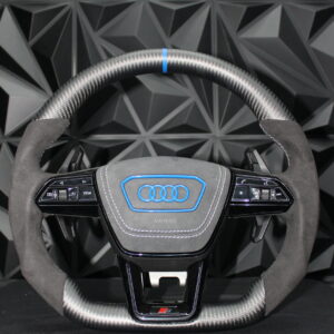 Volante AUDI CUERO MATE+ALCANTARA+AZUL