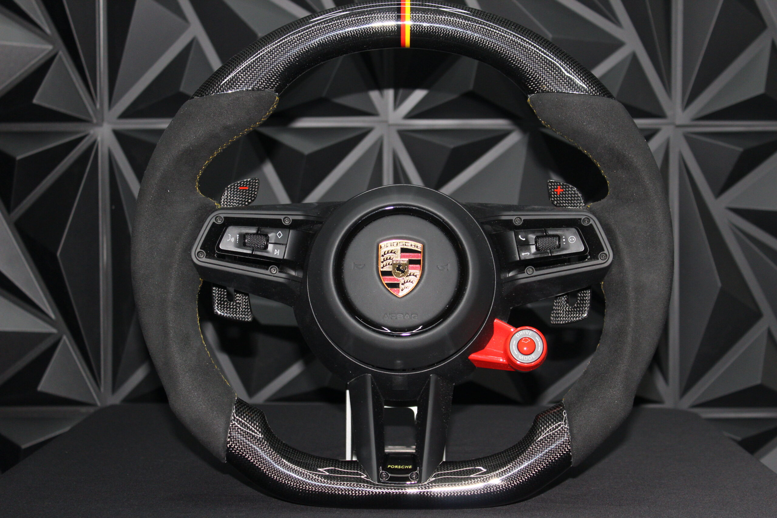 Volante PORSCHE ALCANTARA+CARBONO+CALEFACCION