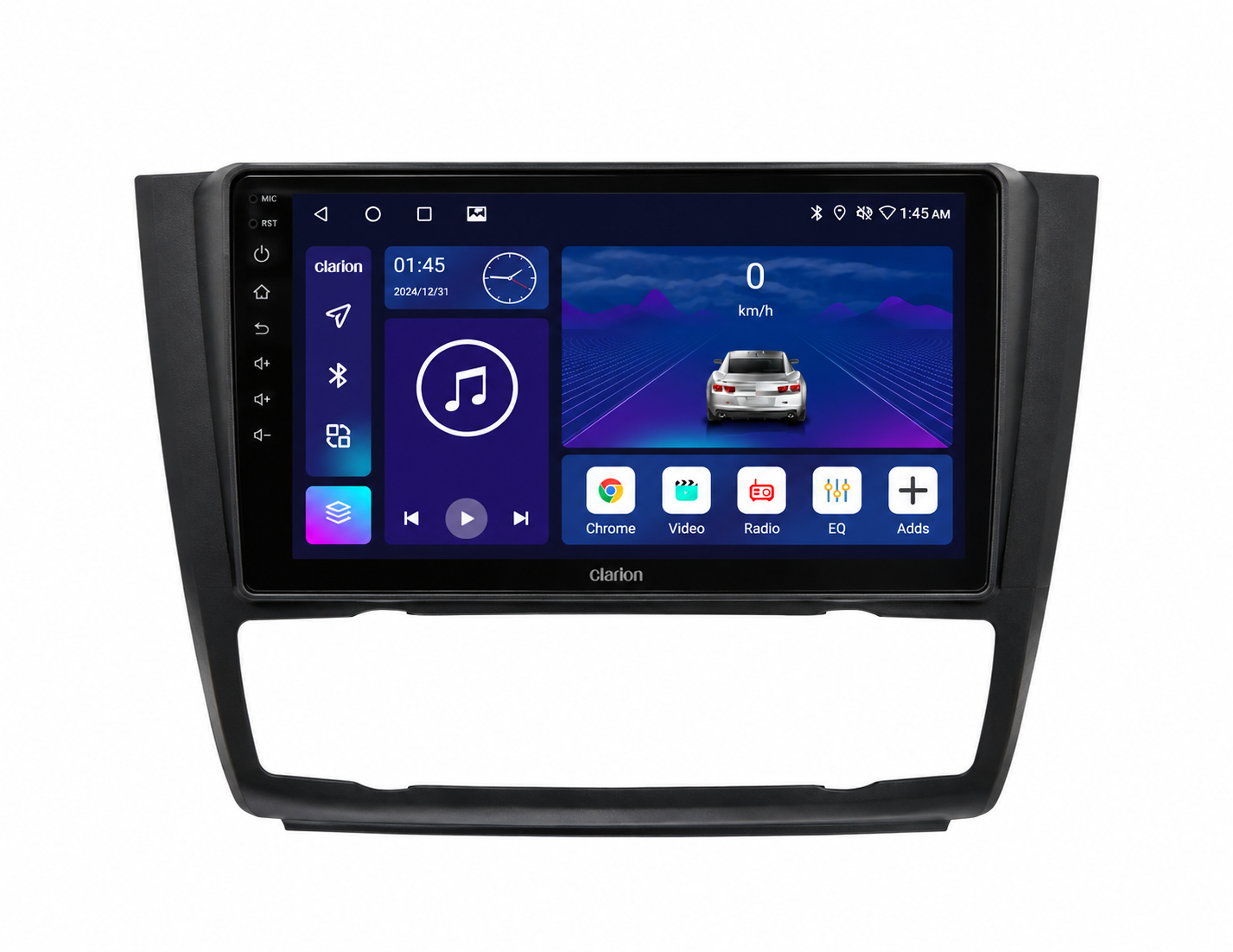 Kit CLARION BMW Serie 1 E81 2008-2011. A/C manual (9")